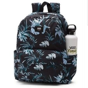 NEW! Vans Black and Blue Tropical Backpack